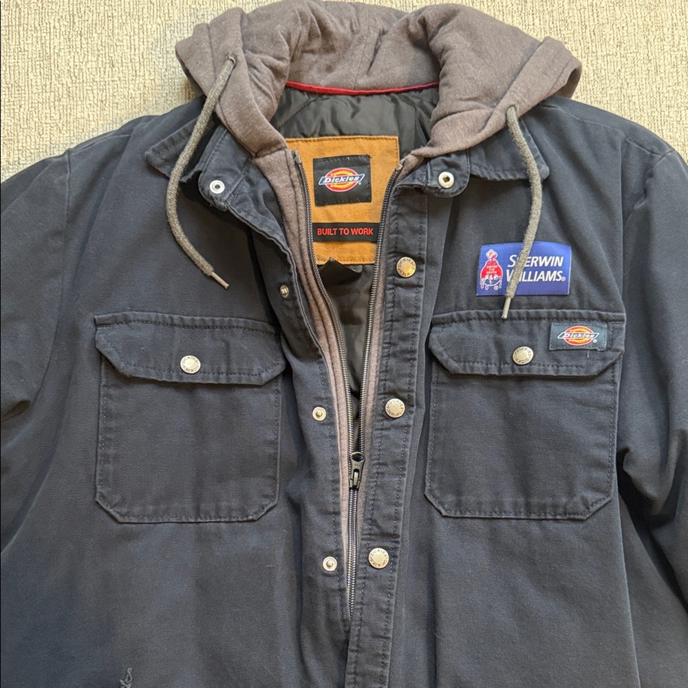 Dickies Men's Black and Gray Field Jacket